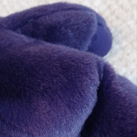 Ty Beanie Baby Princess Diana Bear 1997 rare purple retired white rose teddy - Picture 13 of 14